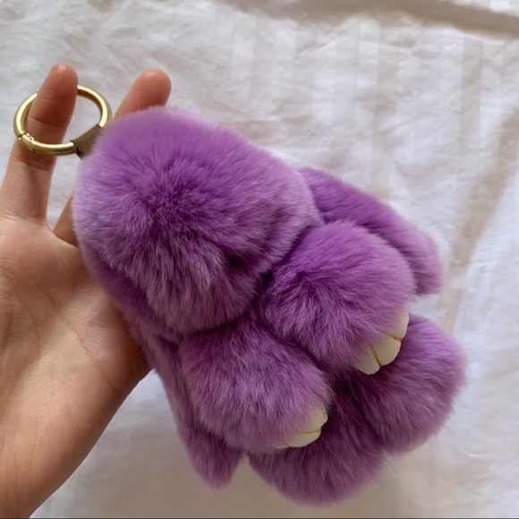💜🐰 NWOT Purple Bunny Keychain - Picture 2 of 4